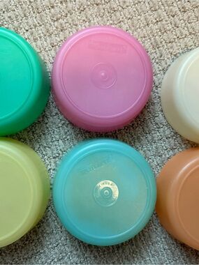Vintage Tupperware 6 Little Wonders Bowls MultiColor